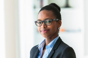38081249 - portrait of a young african american business woman - black people